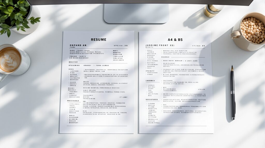 履歴書のサイズは2種類ある