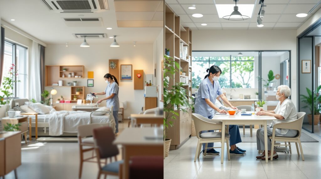 施設の種類による年収の違い