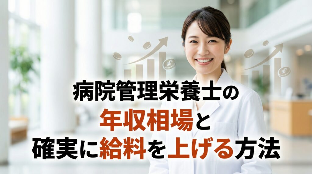 病院管理栄養士の年収相場と確実に給料を上げる方法