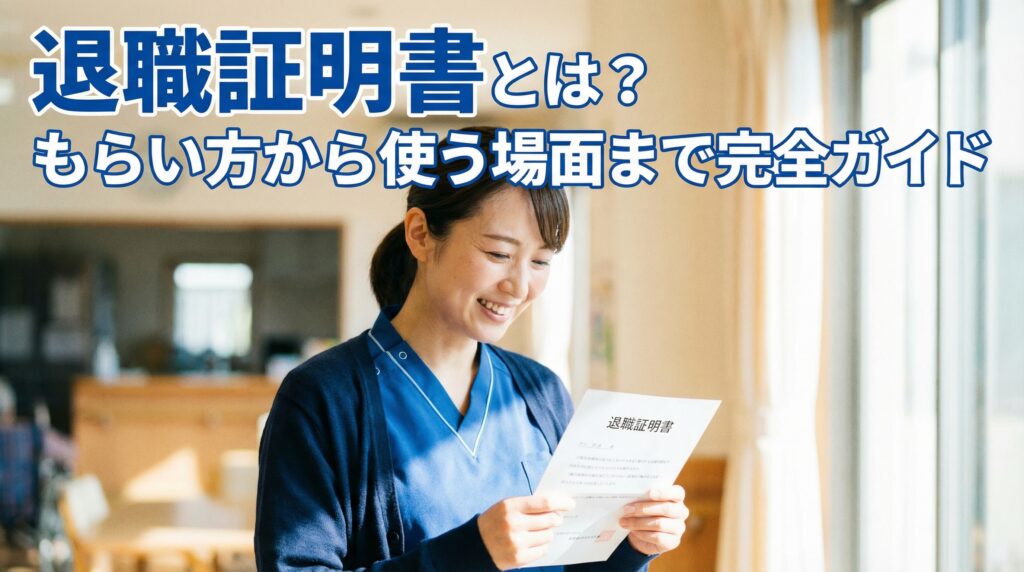 退職証明書とは？もらい方から使う場面まで完全ガイド