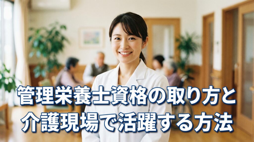 管理栄養士資格の取り方と介護現場で活躍する方法
