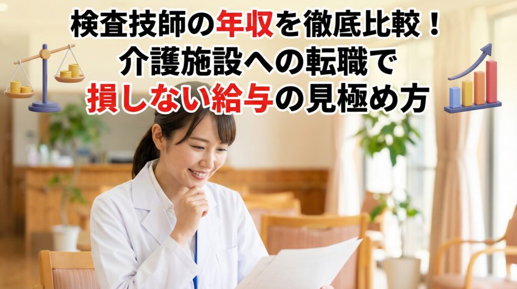 検査技師の年収を徹底比較！介護施設への転職で損しない給与の見極め方