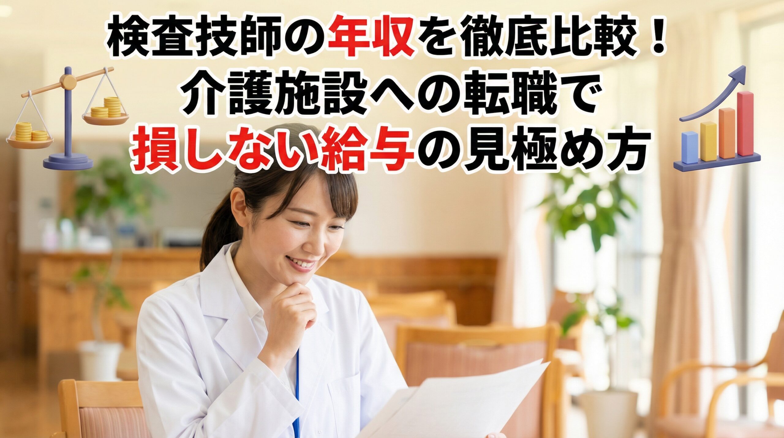 検査技師の年収を徹底比較！介護施設への転職で損しない給与の見極め方