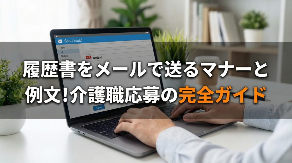 履歴書をメールで送るマナーと例文!介護職応募の完全ガイド