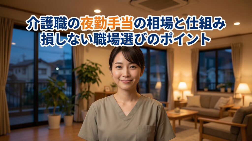 介護職の夜勤手当の相場と仕組み|損しない職場選びのポイント