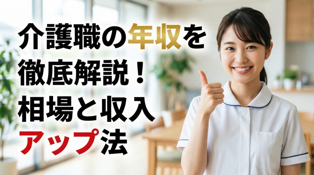 介護職の年収を徹底解説！相場と収入アップ法