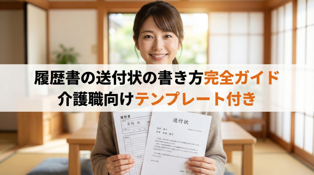 履歴書の送付状の書き方完全ガイド│介護職向けテンプレート付き