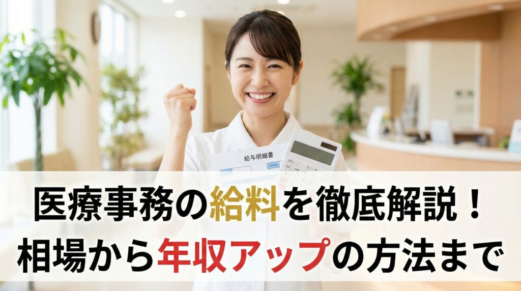 医療事務の給料を徹底解説！相場から年収アップの方法まで