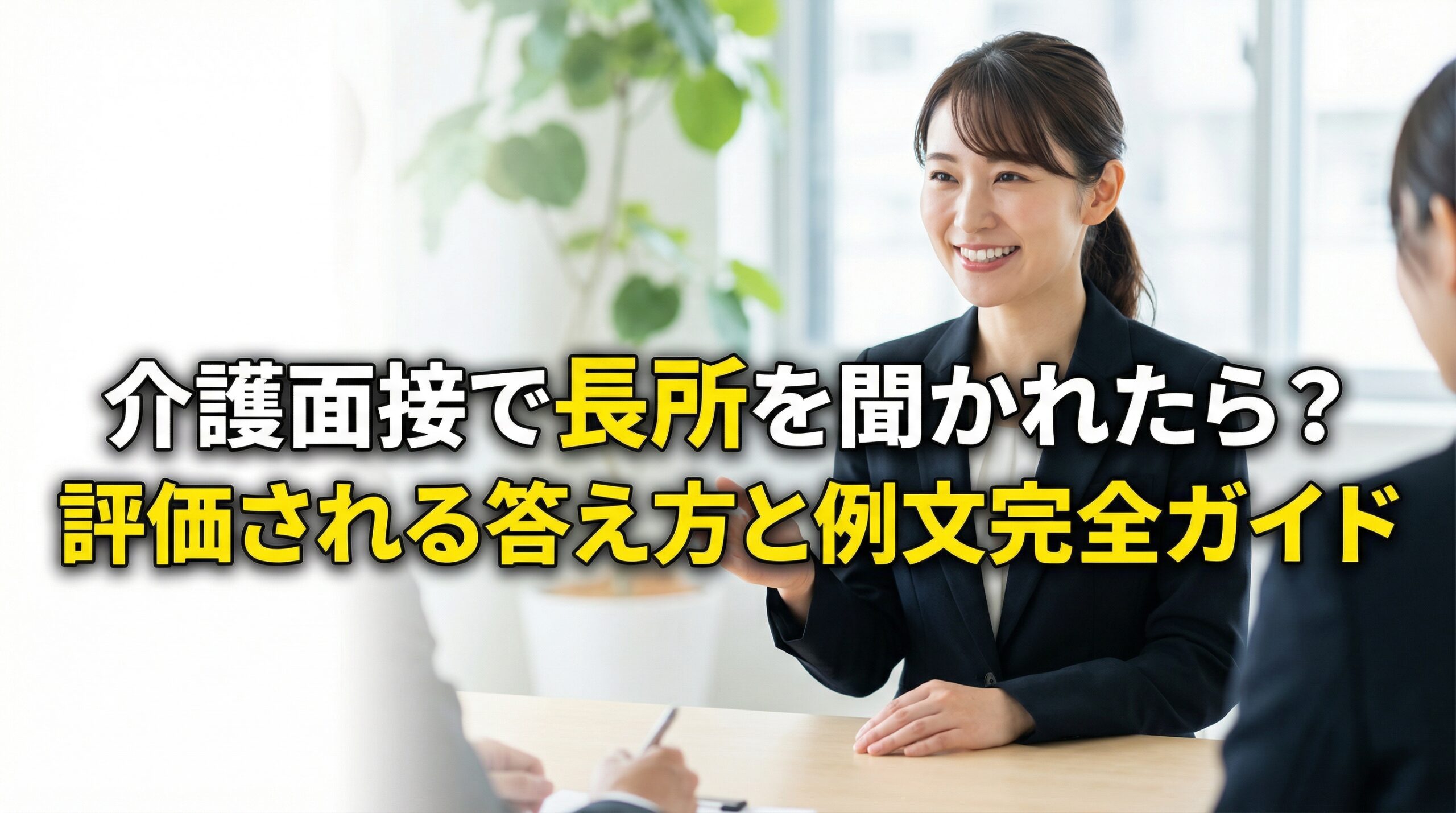 介護面接で長所を聞かれたら？評価される答え方と例文完全ガイド
