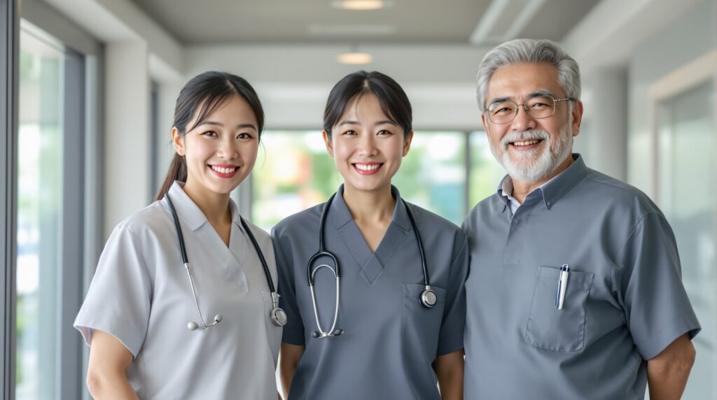 年齢別の介護職年収
