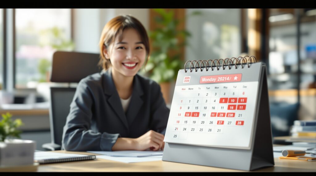 土日祝休みの年間休日は何日になる？