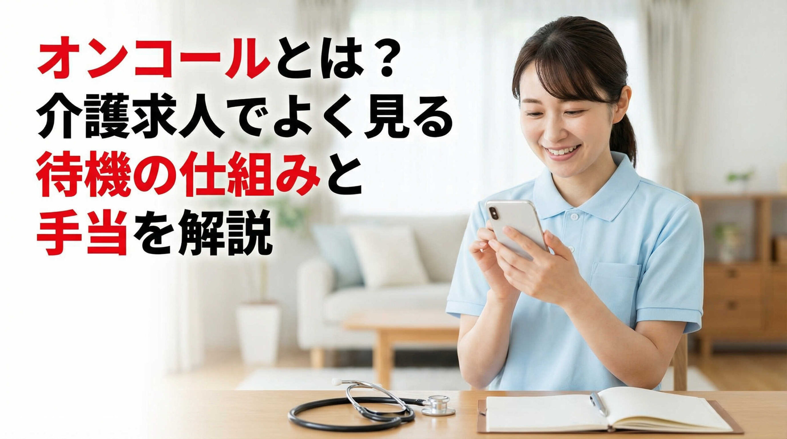 オンコールとは？介護求人でよく見る待機の仕組みと手当を解説