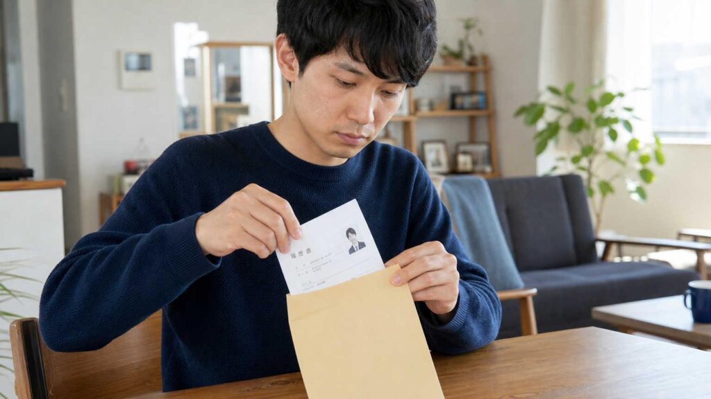 履歴書を封筒に入れるときの向きは「表面を上」にするのが正解