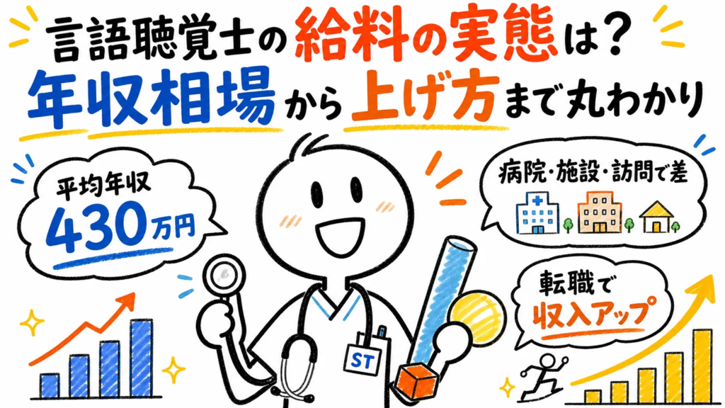 言語聴覚士の給料の実態は？年収相場から上げ方まで丸わかり