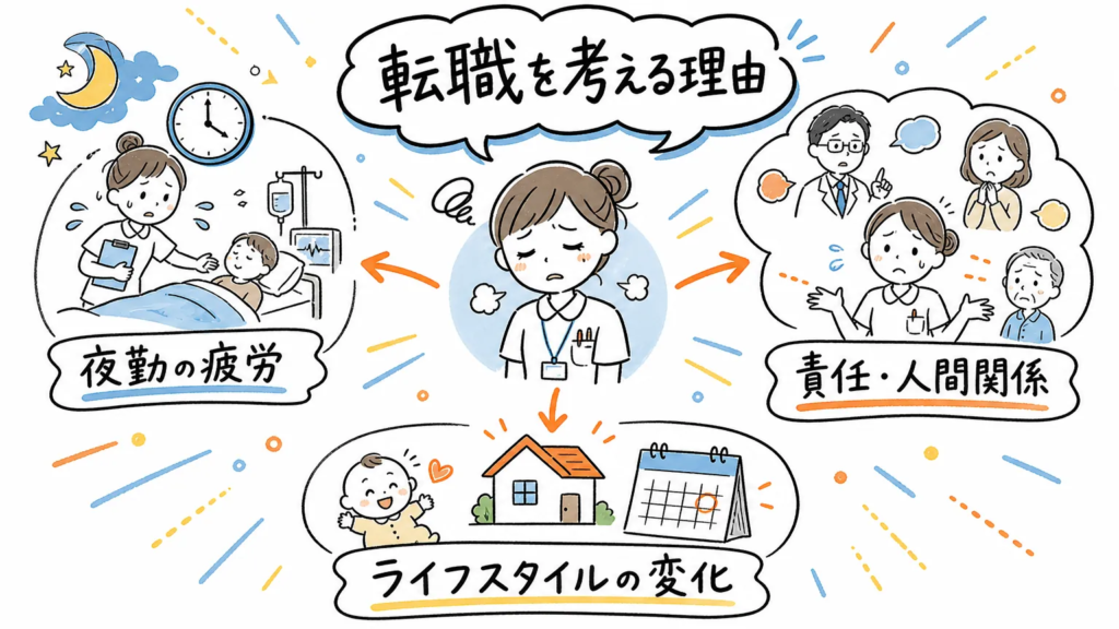 看護師が他の仕事に目を向けたくなる理由