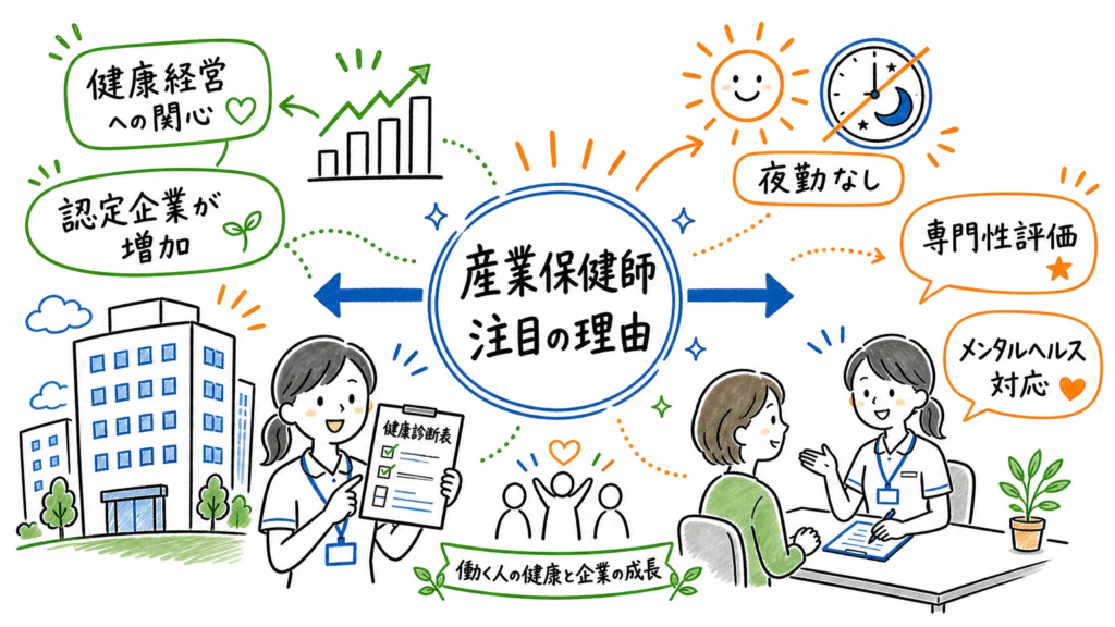 産業保健師の年収が注目されている理由
