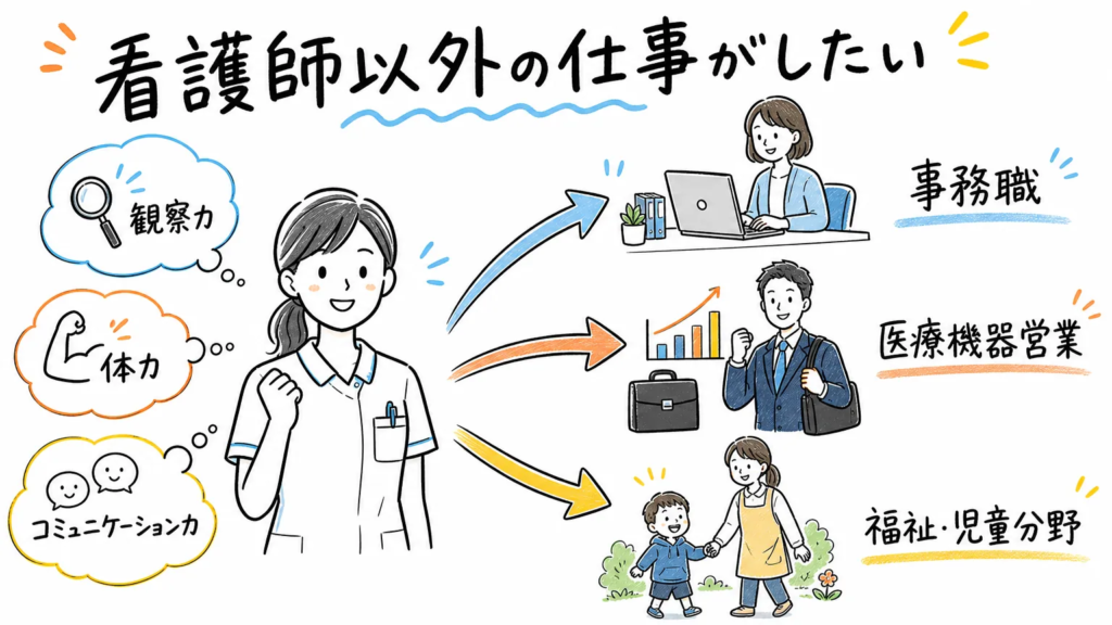看護師資格にこだわらず新しい分野に挑戦する選択肢
