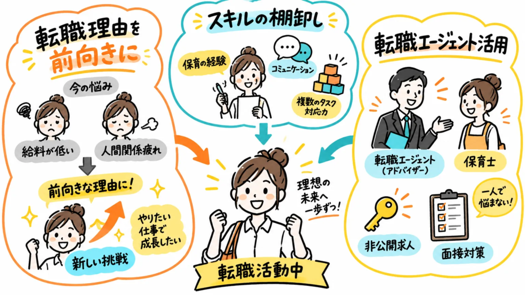 保育士からの転職を成功させるポイント